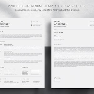Professional Resume Template Modern And Creative Resume Templates Top Selling Resume/CV Big Bundle Word Resume Instant Download image 8