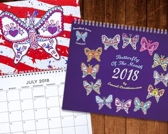Butterfly of the Month Calendar including Hanukkah