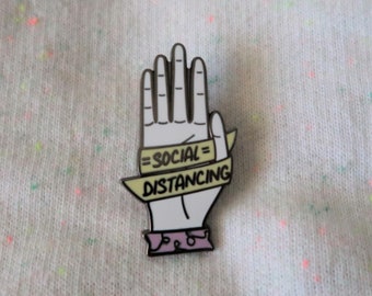 Social distancing pin