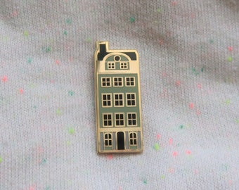 Gamla Stan green Sweden inspired enamel pin