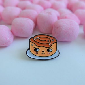 Kanelbulle Sweden inspired cinnamon bun enamel pin