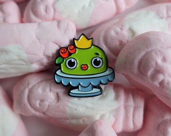 Princess cake swedish enamel pin