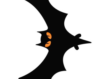 ハロウィーンの飾り コウモリ 大きな 簡単 DIY 印刷可能 - ハロウィーン パーティーの飾りを自分で作ろう - デジタル ダウンロード
