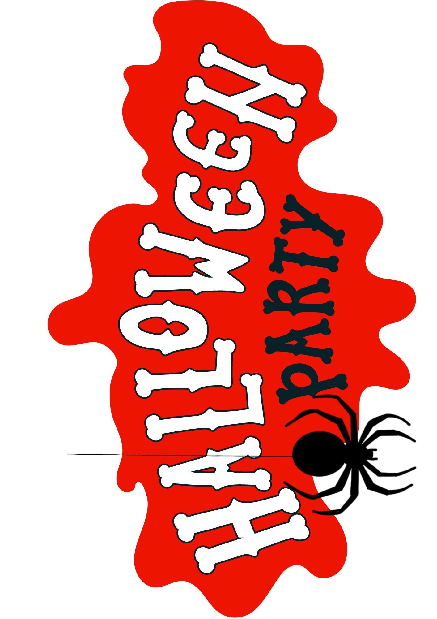 Halloween Decorations Set Simple DIY Printable 10 Pages Black and ...