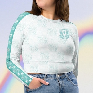 Racer- Space Blue crop top