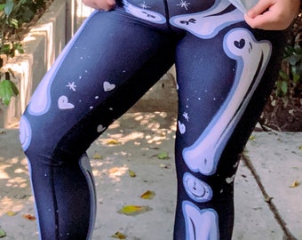 Alice Adorabones Leggings (Yoga & Plus Sizes)