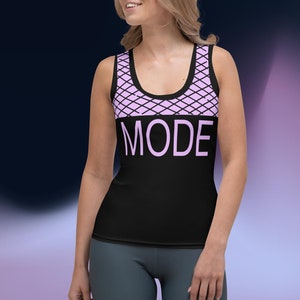 Nami &quot;Mode&quot; Black and Pink Fishnet Cosplay Tank Top