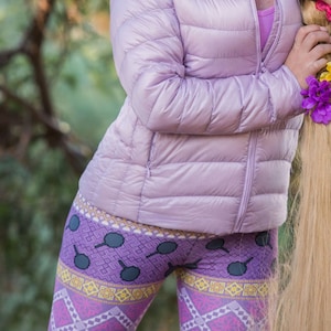 Legging hivernal à imprimé Raiponce