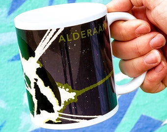 Alderaan "You Aren't Here" Star Wars/Starbucks Parody Mug
