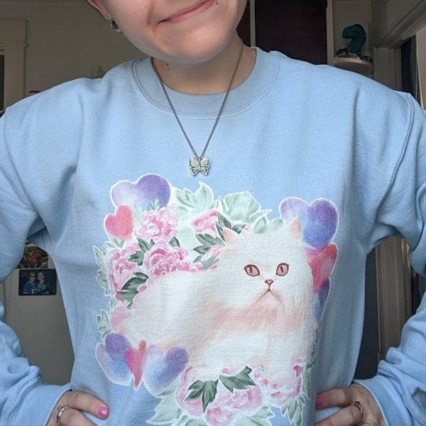 Blue Jocelyn Cat Cosplay Sweater