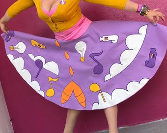 Figment-Inspired Poodle Skirt