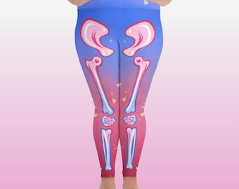 Aurora Adorabones Leggings (Yoga & Plus Sizes)