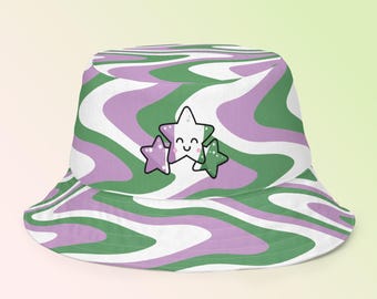 Cappello da pescatore reversibile LGBTQties Genderqueer