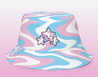 Cappello da pescatore reversibile LGBTQties Transgender