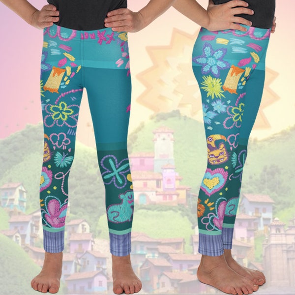 Mirabel Madrigal Leggings para niños (Encanto) Disfraz de gimnasia Disneybound