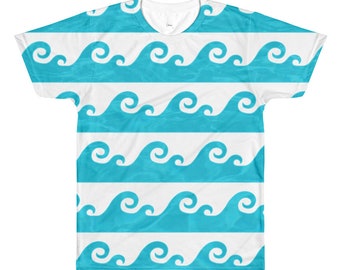 Camisa unisex con rayas oceánicas de Smee
