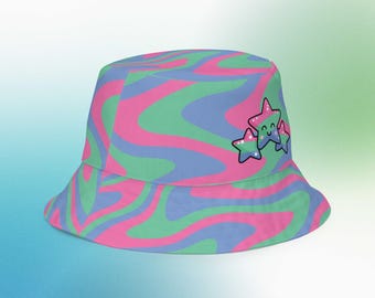 Cappello da pescatore reversibile LGBTQties Polysexual