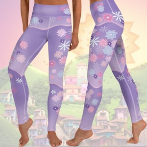 Isabela Madrigal Leggings (Adult & Plus) Encanto Yoga Disneybound Cosplay