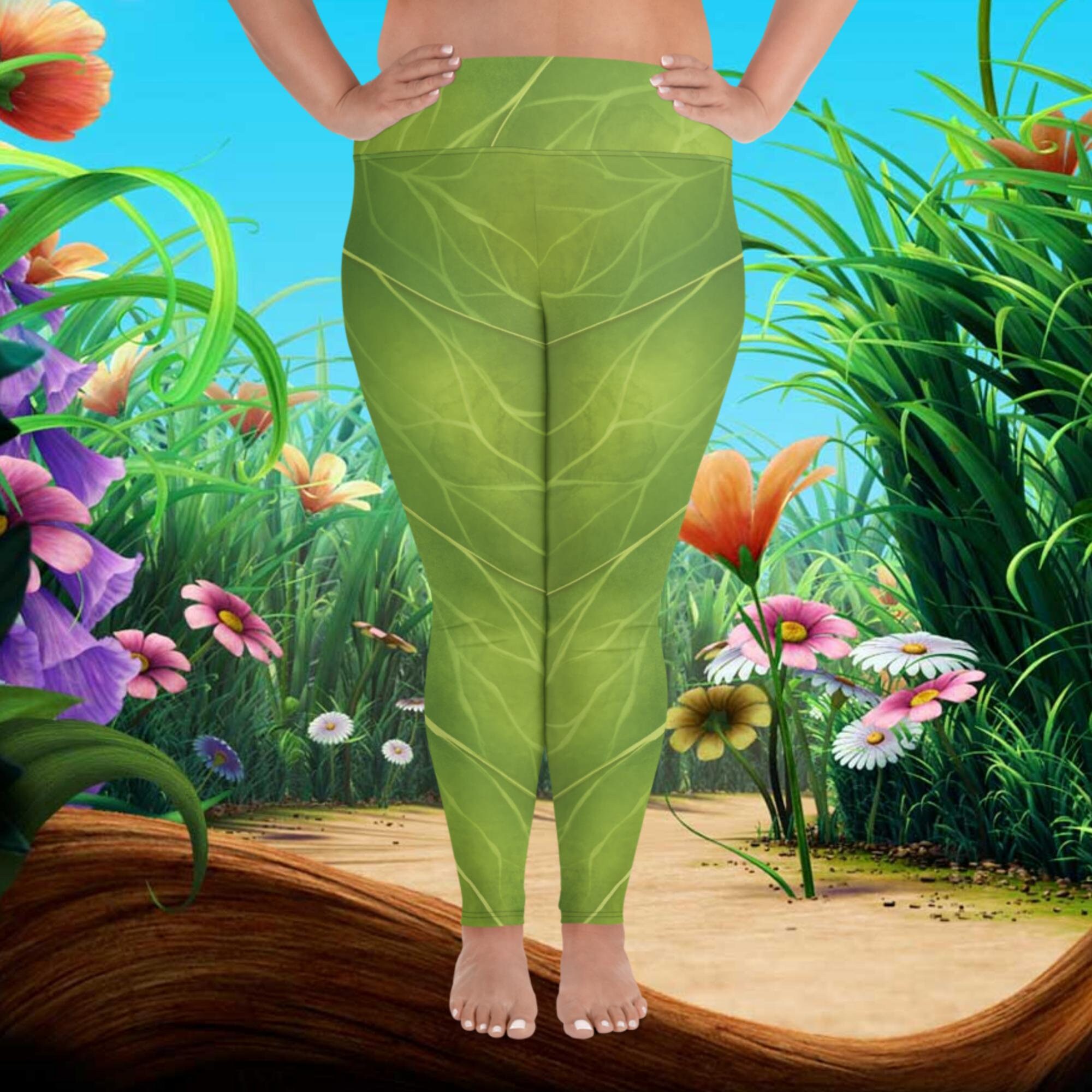 Green leaf leggings outlet