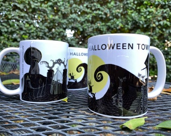 Tazza "Non sei qui" di Halloween Town