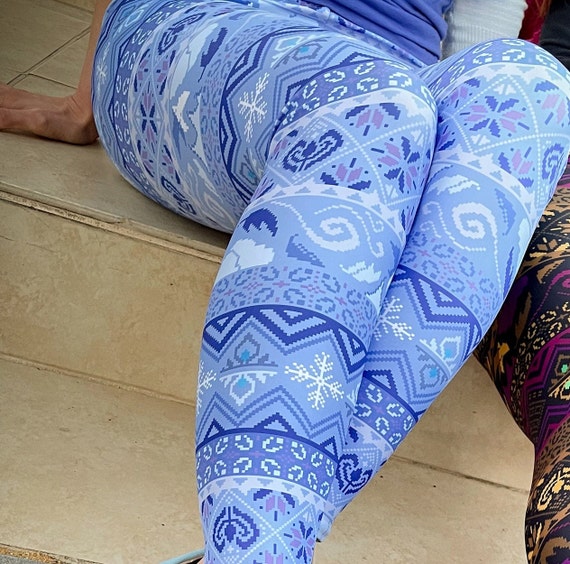 Winter themed cheap leggings