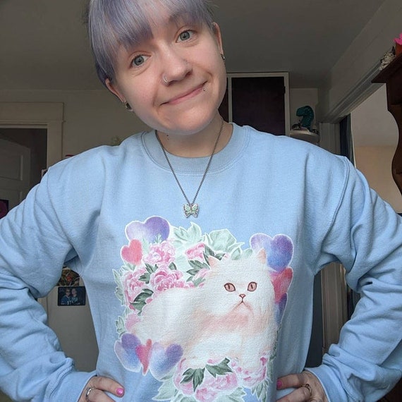 Blue Jocelyn Cat Cosplay Sweater Etsy Ireland