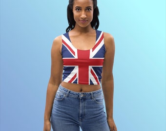 Rose Tyler Union Jack Crop Top