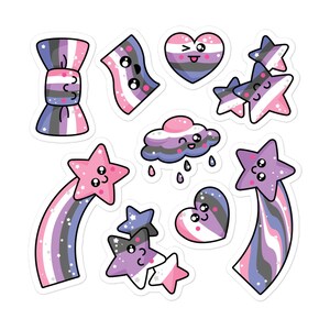 Stickers LGBTQties Gender Fluid