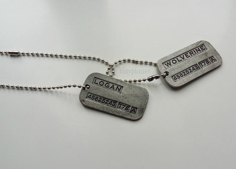 wolverine tag necklace