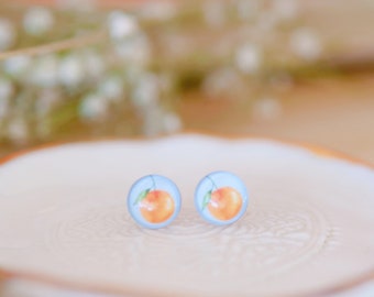 Orange Earrings, Fruit Earrings