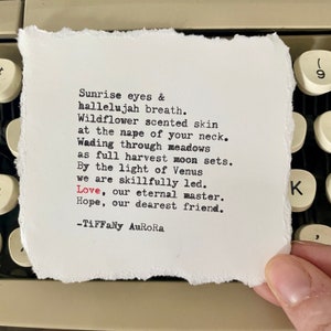 Sunrise Eyes & Hallelujah Breath - Love poem