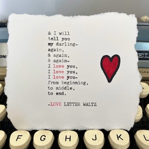 Carta de Amor Valsa - Poema de amor