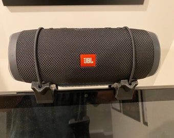 A Peloton compatible speaker shelf for JBL Charge (standard gen 2/3 and Bike+)