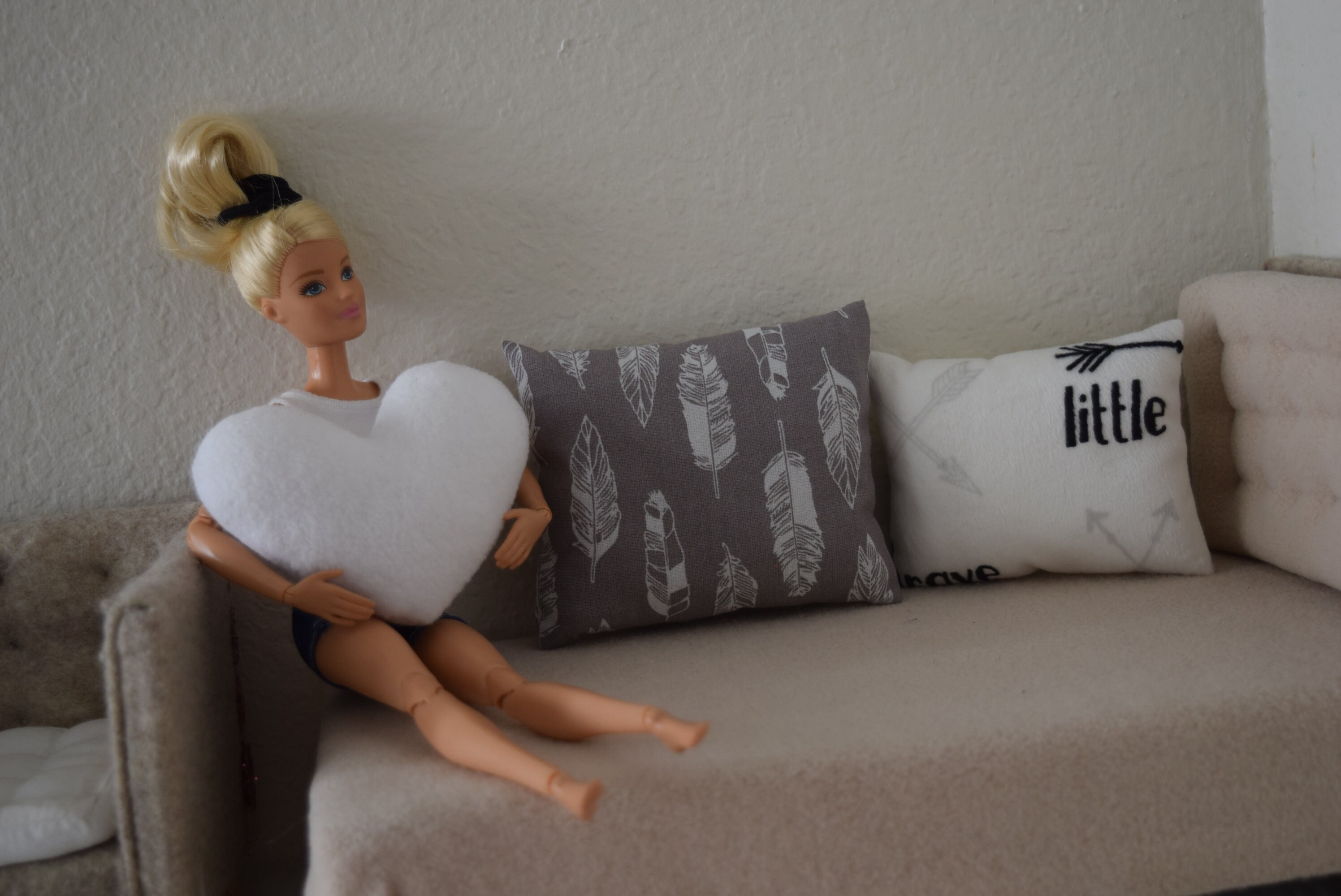 Barbie pillow set/doll pillow/set of pillows for barbie size Etsy