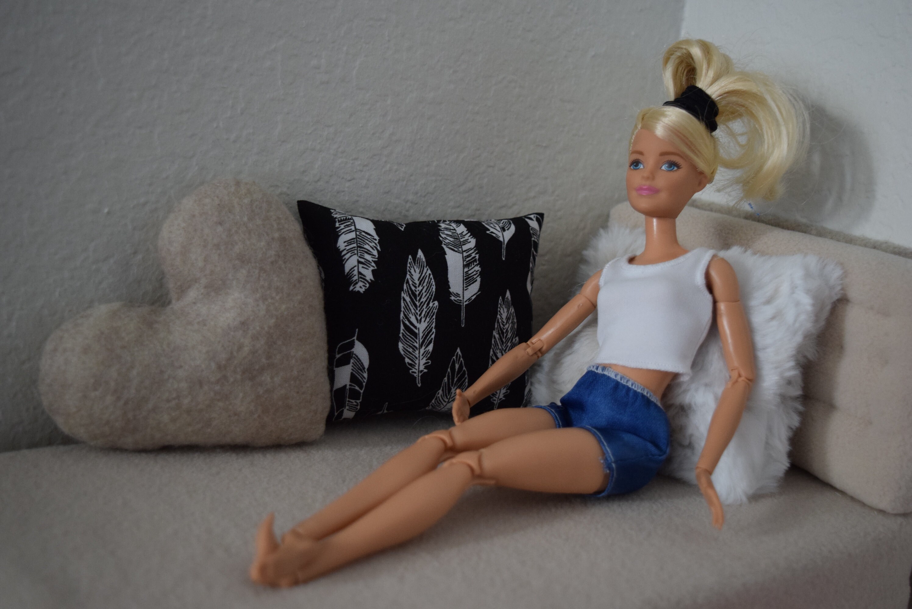 Barbie pillow set/doll pillow/set of pillows for barbie size Etsy