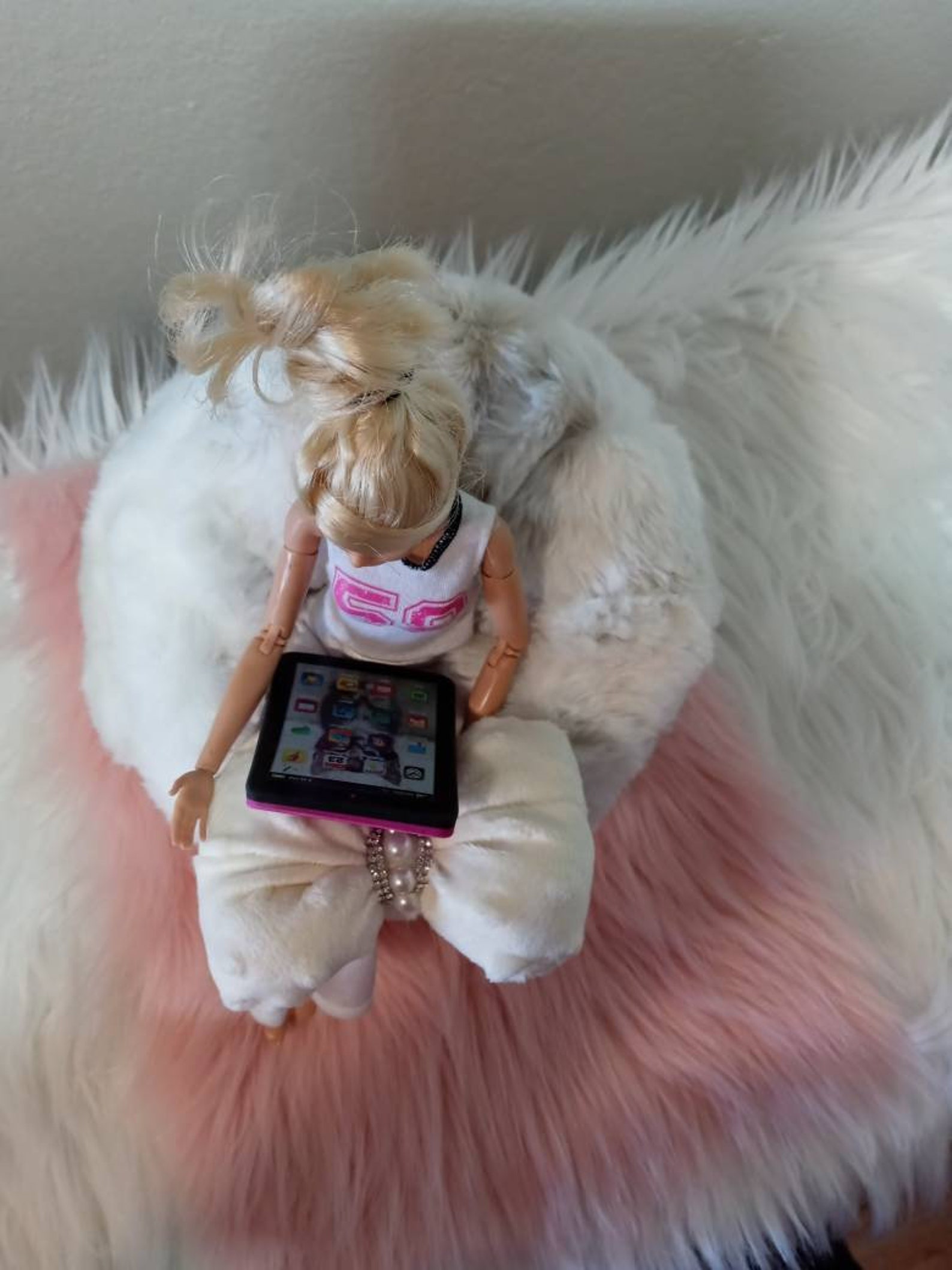 Barbie bean bag chair/ deluxe chair for barbie doll/ chair and Etsy