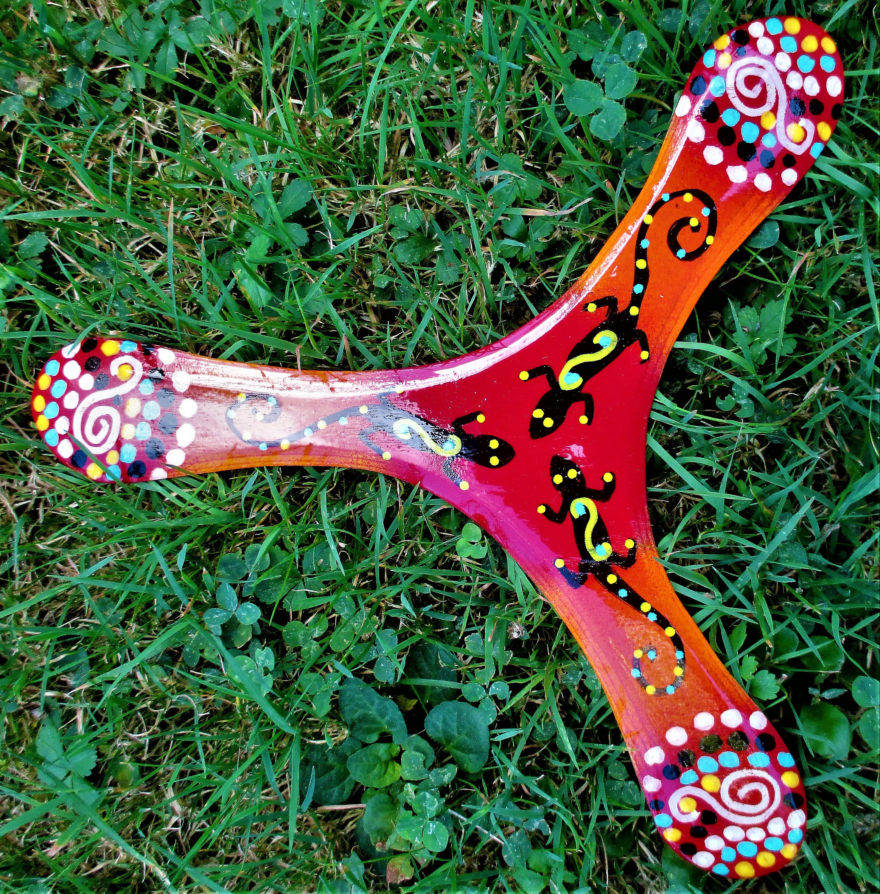 Three-bladed boomerang in cp d air size 25cm thickness 3 ...