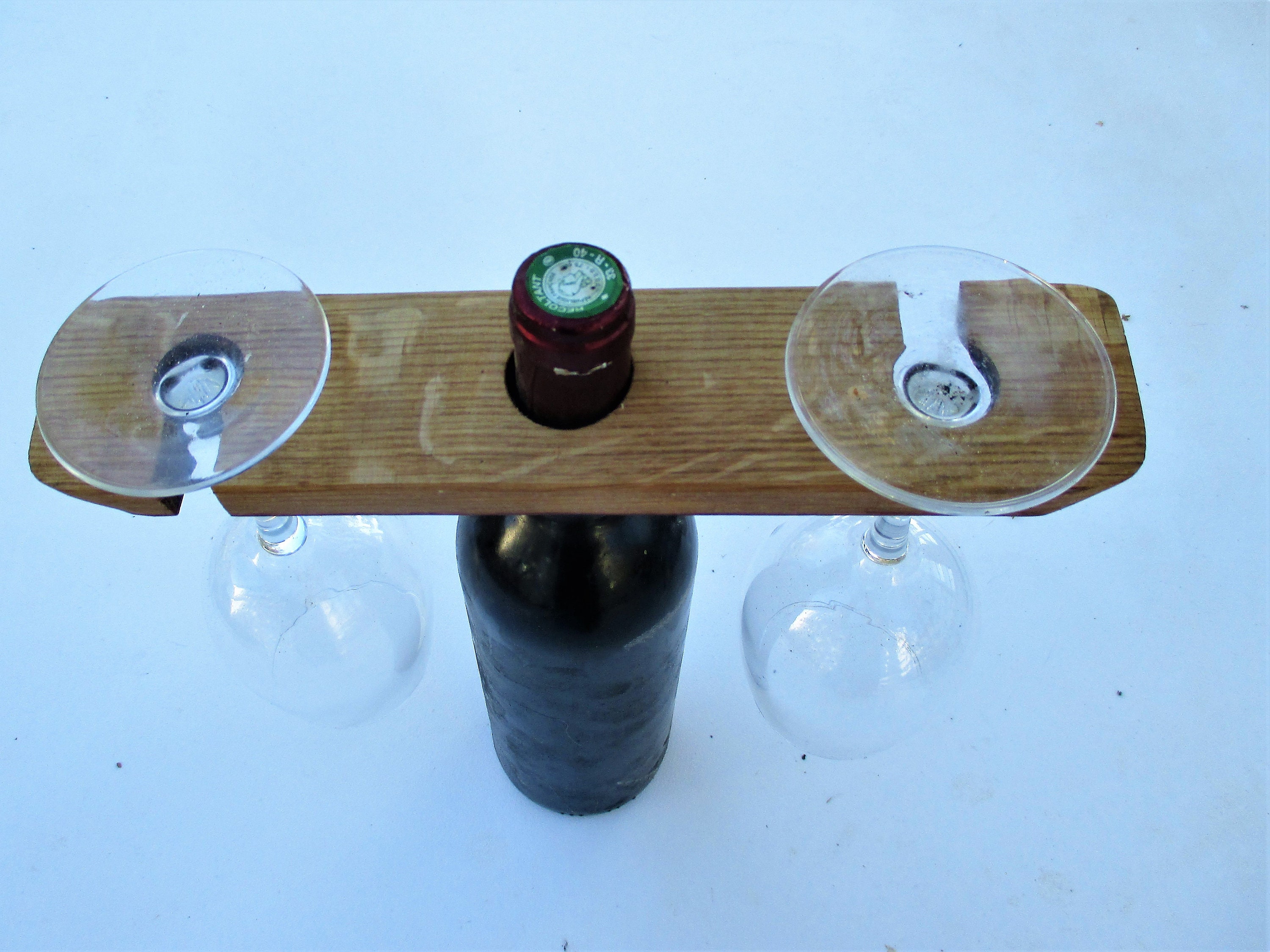 Wine glass holder wood sale