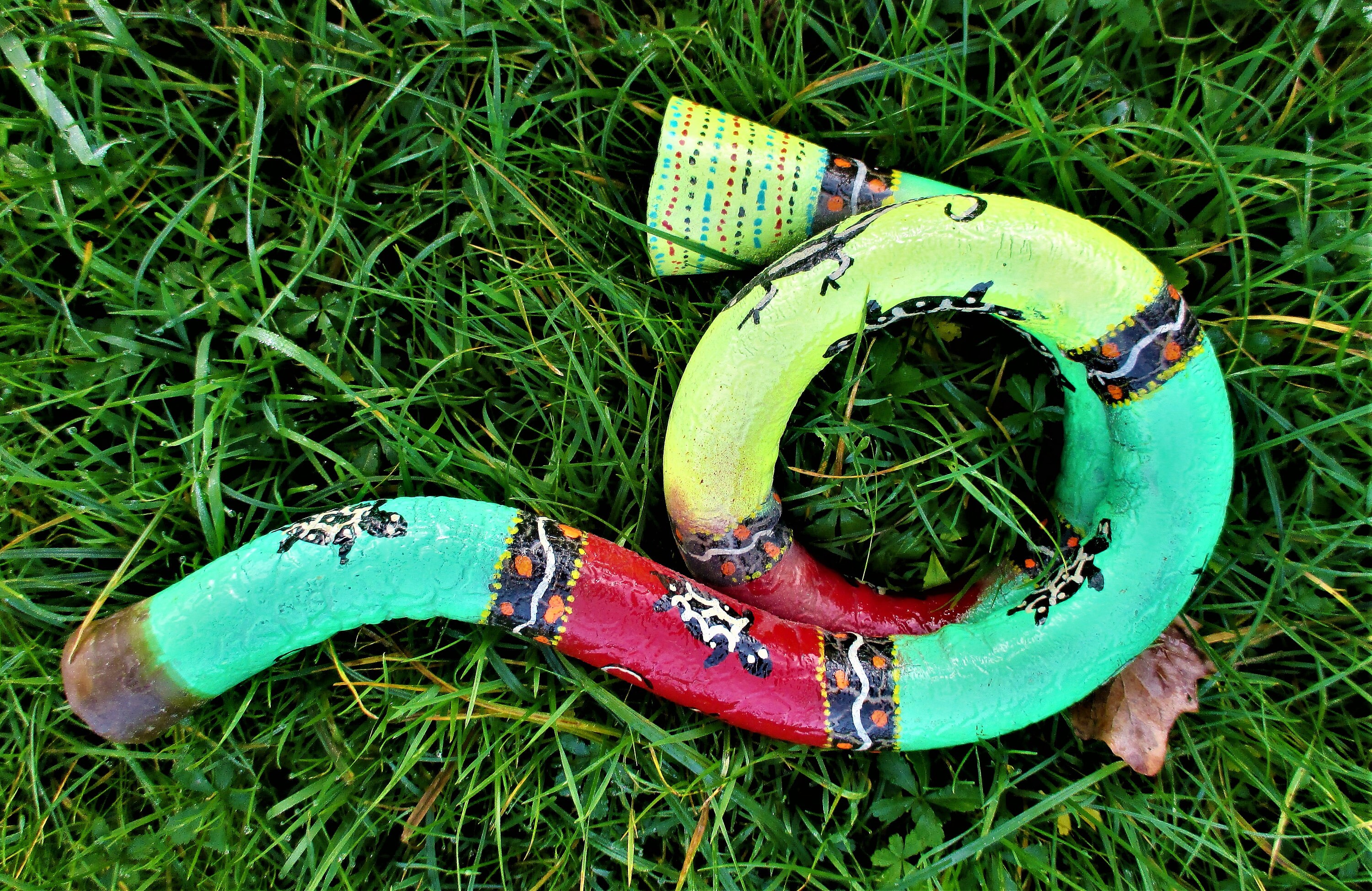 Didgeridoo in pvc, size 40 cm (musical instrument aborigine) creation