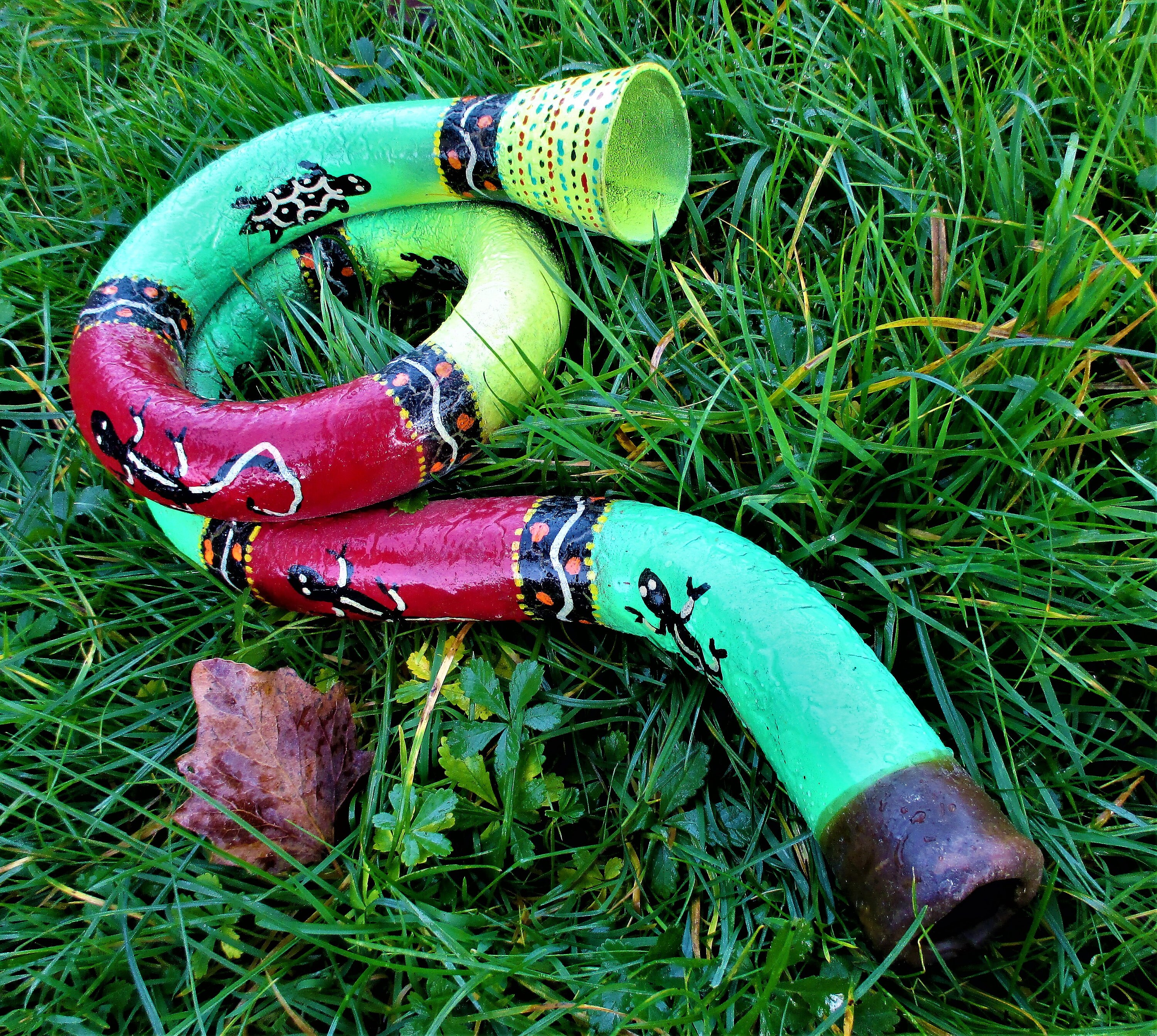 Didgeridoo in pvc, size 40 cm (musical instrument aborigine) creation