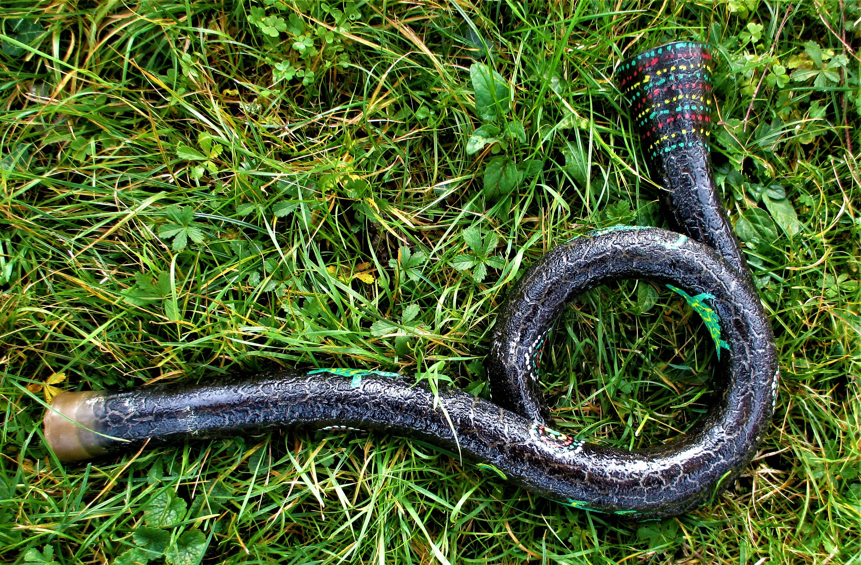 PVC didgeridoo size 40 cm (musical instrument aborigine) comes with