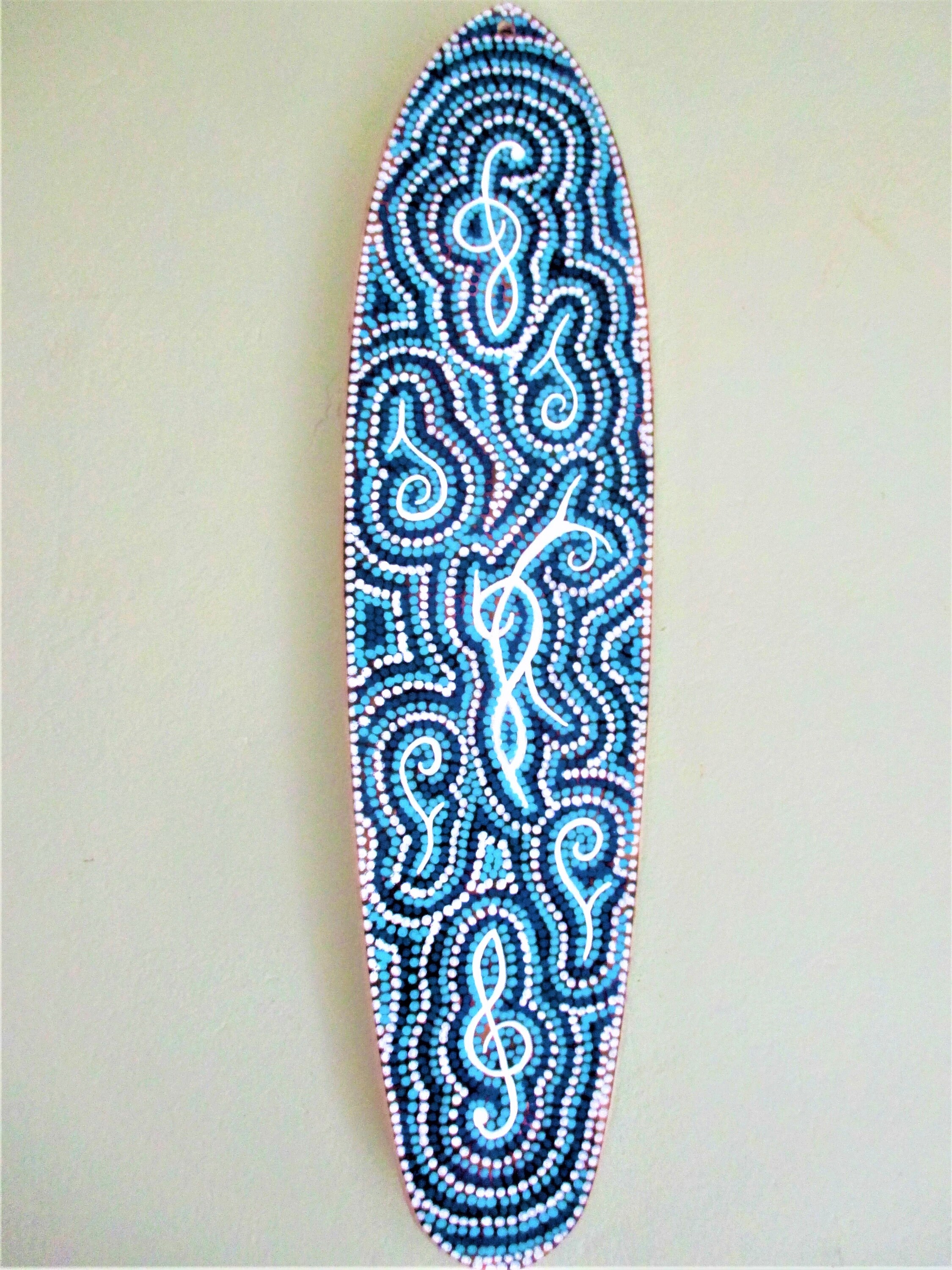 Mini Surf en Bois 20/80 cm Déco Murale