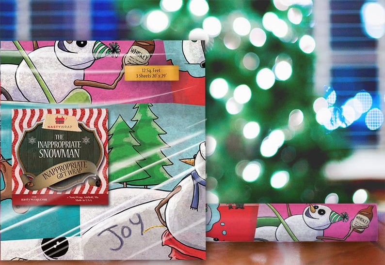 Inappropriate Christmas Wrapping Paper 