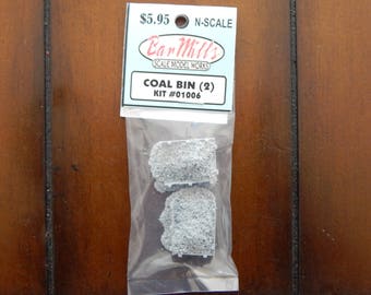 N scale - Bar Mills, Coal Bins (2 pack)