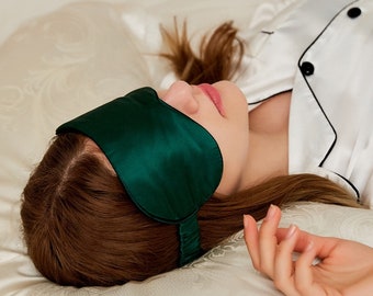 100% reine Maulbeerseide Schlafmaske | Geschenke für Frauen