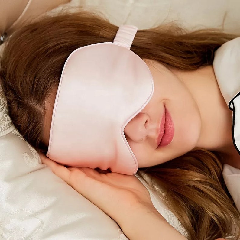 100% Pure Mulberry Silk Sleep Mask gifts for women Pink