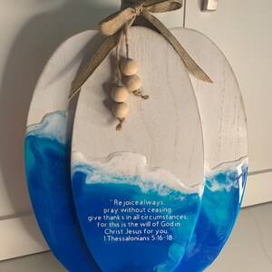 Pray Without Ceasing Shelf Pumpkin