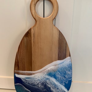 16” Round Handle Charcuterie Board w/ 4 cheese picks