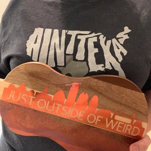 Austin Totally Bamboo Ukulele Charcuterie Board