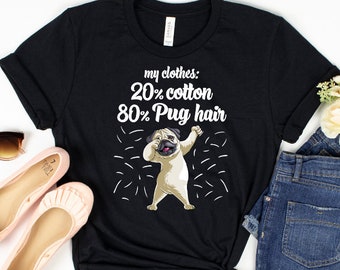 FUNNY PUG JAWS MOVIE POSTER IDEAL BIRTHDAY PRESENT SHORT SLEEVE UNISEX T SHIRT